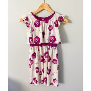 Tea Collection Purple Floral Dress - Size 8